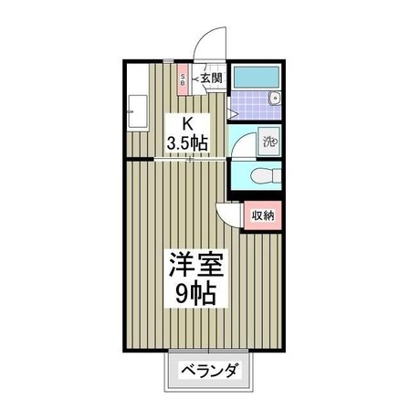 パステルハイツの物件間取画像